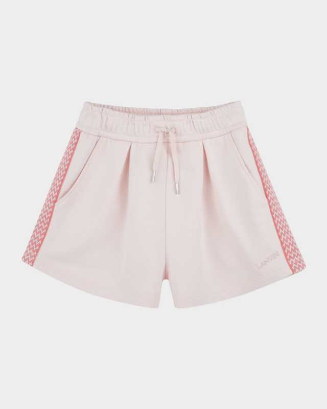 Girl's Curb Braid Detailed Shorts, Size 4-